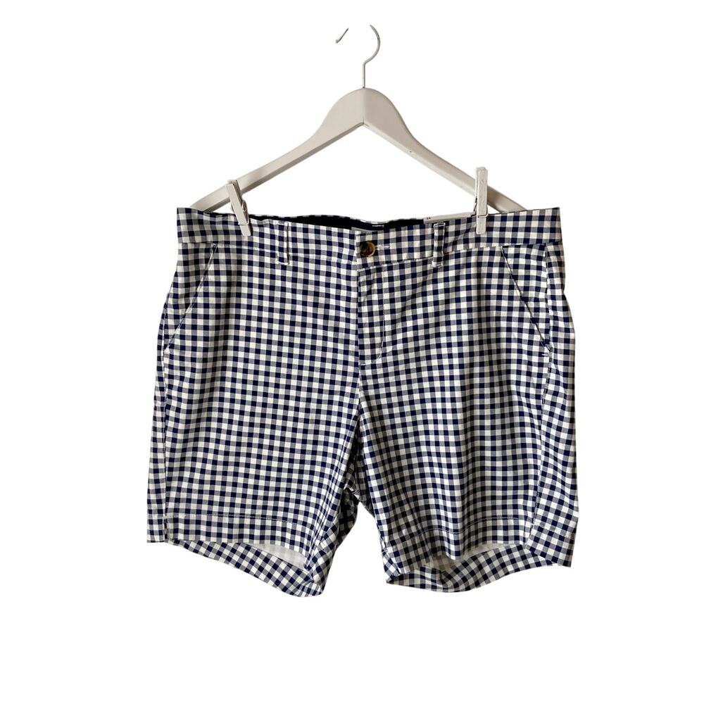 Old Navy Blue And White Gingham Everyday Short Size 14